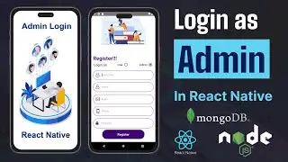 #16 Login and Register as Admin in React Native || Role based system in React Native Node Mongo DB