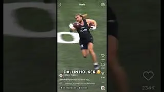 CSU TE Dallin Holker makes an IMPRESSIVE mistake doing drills at the combine #nflcombine #nfl ￼