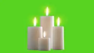 Decorative Candle Green Screen