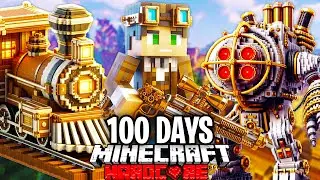 I Survived 100 Days in STEAMPUNK Minecraft Hardcore!