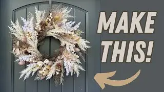 How to Make a High End Fall Wreath/ Neutral fall wreath tutorial