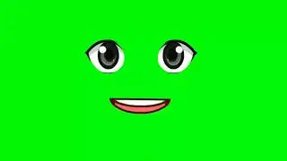 Non Copyright Green Screen Happy Face Talking Animation || Face Speaking Green Screen Eye & Mouth