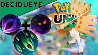 😁DECIDUEYE GAMEPLAY POKEMON UNITE😁 😈ME INVITA UN YOUTUBER Y ME LUSCO A LO GRANDE😈