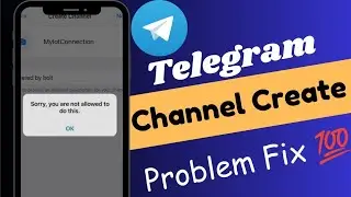 Sorry you are not allowed to do this telegram channel | How to fix telegram group problem 2024