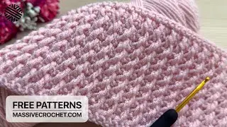 VERY EASY Crochet Pattern for Beginners! 👌 ❤️ Crochet Stitch for Baby Blanket & Bag