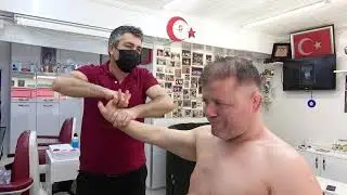 ASMR Turkish Barber By Münür Önkan Head,Face,Body,Back,Neck and Arm Massage