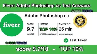 Fiverr adobe Photoshop skill test answers 2022