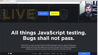 I was supposed to live stream TestJS Summit today and I forgot!!