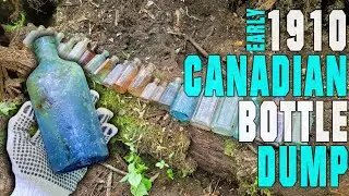 110 Year Old Bottles Pulled From Old Town Dump | Bottle Digging South-Eastern Ontario