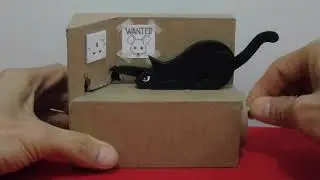 DIY Cardboard Mini Cat & Mouse Automata