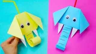 Funny Elephant Moving paper TOYS | Easy paper crafts