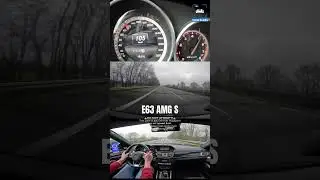 E63 AMG S *RACE START* on AUTOBAHN