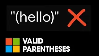 Valid Parentheses - 20. LeetCode - C#