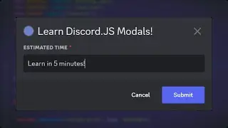 Add Modals to Your Bot in 5 Minutes