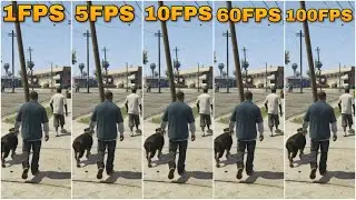 GTA 5 FPS COMPARISON 1 FPS VS 10 FPS VS 30 FPS VS 60 FPS VS 100 FPS