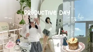 productive day in my life / daily routine, study, aesthetic vlog