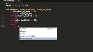coin changing problem in python