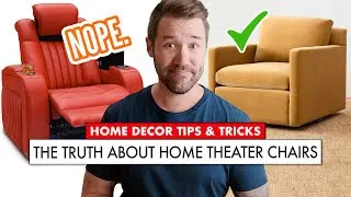 The TRUTH About HOME THEATER Chairs! 🛋 Home Theater Furniture Ideas