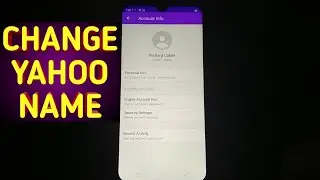 How to Change Name on Yahoo Mail