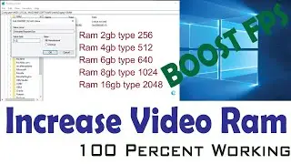 How to Increase Dedicated Video Ram/ Graphics Without any Software