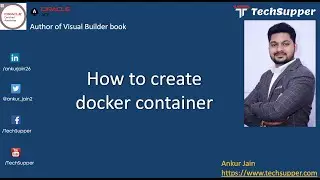 How to create a docker container