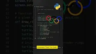 #Olympics Ring in #Python | #parisolympic 2024 🏅🥇