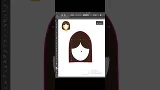 flat illustration in 1 min || illustrator design || shorts