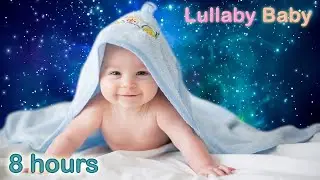 ✰ 8 HOURS ✰ Music Box Lullabies ♫ Space COSMOS video background ♫ Lullaby for babies to go to Sleep