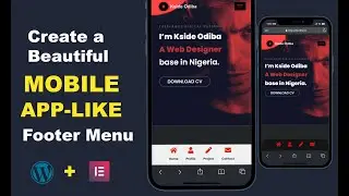 How to Create a Mobile App-like Footer Menu on WordPress using Elementor in 2023 | Step by Step