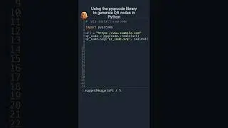 Using the pyqrcode library to generate QR codes in #Python | #DevNuggets
