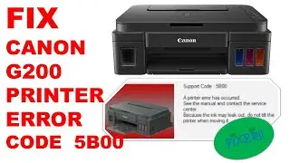 HOW TO FIX (RESET) CANON G2000 ERROR CODE 5B00.