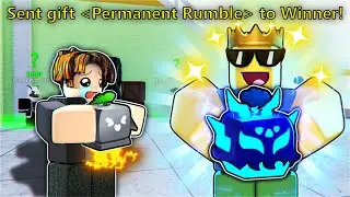 Highest Fruit You Spin Gets PERMANENT RUMBLE.. (Blox Fruits)