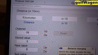 VCDS mileage adaptation