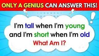 ONLY A GENIUS CAN ANSWER THESE 20 TRICKY RIDDLES 🤯🤔 | Riddles Quiz