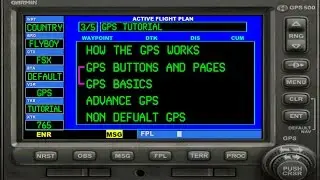 FSX GPS Tutorial 3. Basic flying with the GPS.