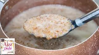 How to make creamy Ghanaian Wheat porridge || bulgur wheat porridge || creamy breakfast porridge