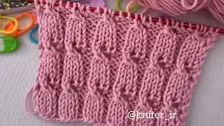 ❤️Красивый нежный Узор Спицами для Джемпера, Кардигана, Пуловера. Knitting tutorial.