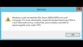 microsoft server management studio-Error code 17051