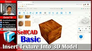 SelfCAD Insert Texture Into 3d Model