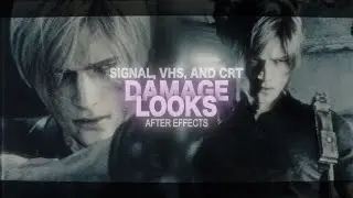 damage looks using signal, vhs, and crt | after effects