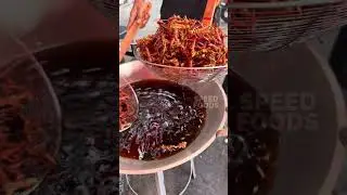 Ever see this Snack! Famous crispy deep fried grasshoppers process - thai street food