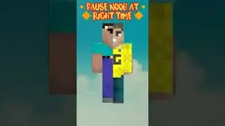 Minecraft : Can You Pause In The Right Time ? #shorts #minecraft