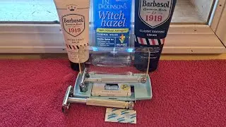 Lady Gillette Shave With Barbasol 1919