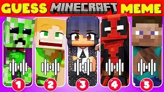 Guess Minecraft Animated Songs and Memes ~ Ultimate Minecraft Movie Quiz |Deadpool,Wednesday, Warden