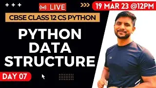 Python Class 12 | Stack | Python Data Structure | Free Live Class | Day 06