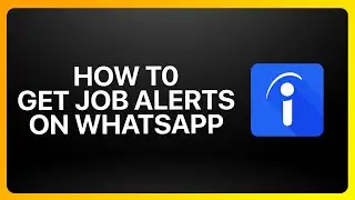 How To Get Indeed Job Alerts On WhatsApp Tutorial