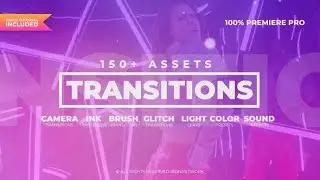 150+ Pack Transitions Light Leaks | After Effects Template