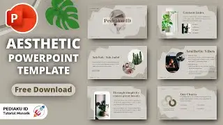 AESTHETIC POWERPOINT #2 ANIMATED SLIDE | FREE TEMPLATE | CARA MEMBUAT PPT AESTHETIC