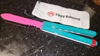 Cycloid Balisong Trainer From Zippy Balisong. 3D Printed butterfly knife trainer.