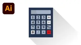 CALCULATOR FLAT DESIGN || Adobe illustrator Tutorial 👌